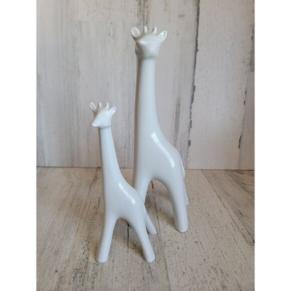 Naaman giraffe baby mama Israel porcelain figure set collectible vintage - Picture 1 of 8